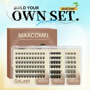 MaxComfi GoLash Glue-Free Pre-Cut DIY Lashes Mini Portable Pack Instant On-the-Go Touch-Ups Fits in Any Purse Compact for Busy Days & Weekend Getaways
