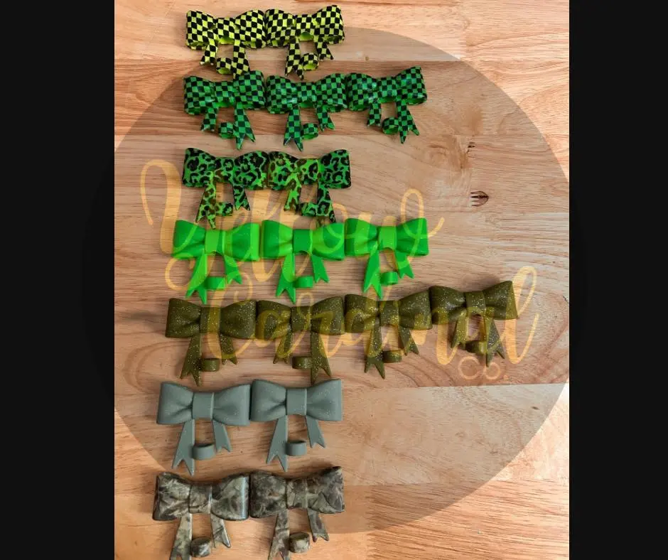 Big Bow Silicone Straw Toppers