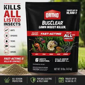 BugClear Lawn Insect Killer1 - Lawn Bug Killer Granules, Kills Ants, Spiders, Ticks, Fleas, & Grubs, Treats up to 16,500 sq. ft., 10 lb.