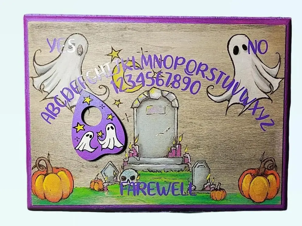 Ghostly Graveyard Ouija Spirt Board - Classic & Novelty Toy