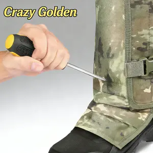 Outdoor Protective Leg Gaiters — Available in Camouflage and Black. Unisex design, suitable for hiking, hunting, and jungle trekking. Features adjustable buckles for effective protection against snakebites.
