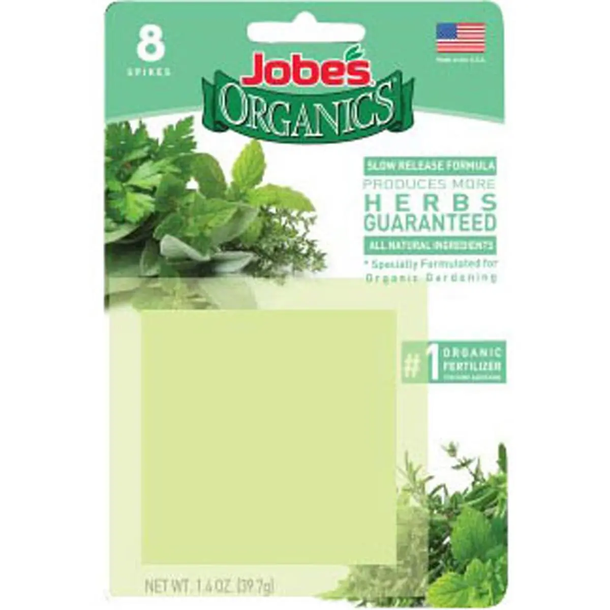 Easy Gardener 261117 Organic Herb Spikes, 8-Count, Slow-Release Fertilizes Herbs for Home Garden Plant Care