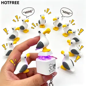 Hotfree Seagull Mine!! Sound Button Keychain, Built-in Real Voice Sound & Glowing LED Light, Portable Interactive Novelty Prank Key Ring, Fun Birthday Holiday Gag Present for Adults Teens Friends Family