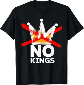 No Kings Day October 18 No Kings Independence US Unisex T-Shirt, Anti Trump Shirt, Political Shirts, Anti Maga Shirts, Crown No Kings Shirt, Protest Shirts, Nope Kings Shirt
