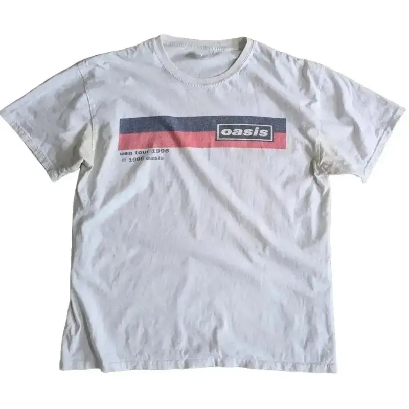Rock Band Graphic T-Shirt, Vintage 90s Tour Replica, Unisex Casual Shortsleeve Round Neck Cotton Tops
