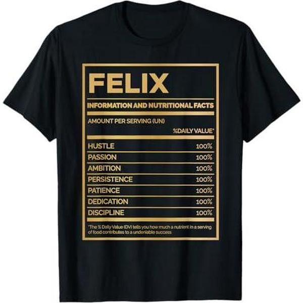 Felix Nutrition Information Amount Per Serving T-Shirt