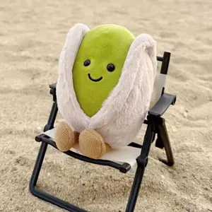 12cm Pistachio Nut Plushies Lovely Stuffed Pistachio Doll Living Room Decoration Household Cute