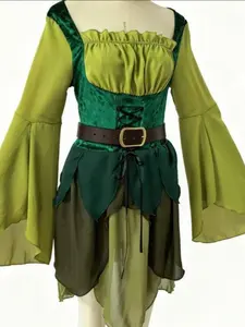 Women's Fairy Medieval Wizard of Oz Magic Dress Halloween Role Play Cosplay Costume, Wild Kingdom Fantasy