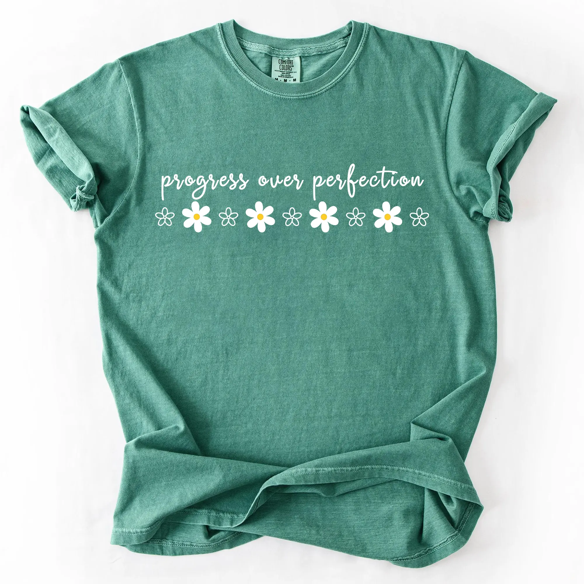 Comfort Colors Progress Over Perfection Shirt, Inspirational Teacher Tshirt, Teacher Appreciation, Teacher Team Shirt, Back to School Tee Apparel