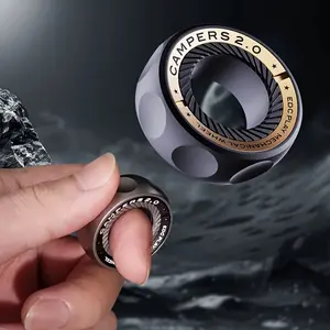 Ring-shaped Metal Fidget Spinner, Fidget Ring, Adjustable Fidget Slider, Men's Stress-relieving Fidget Toy, Clear Sound, Perfect Gift Decompression Squeeze