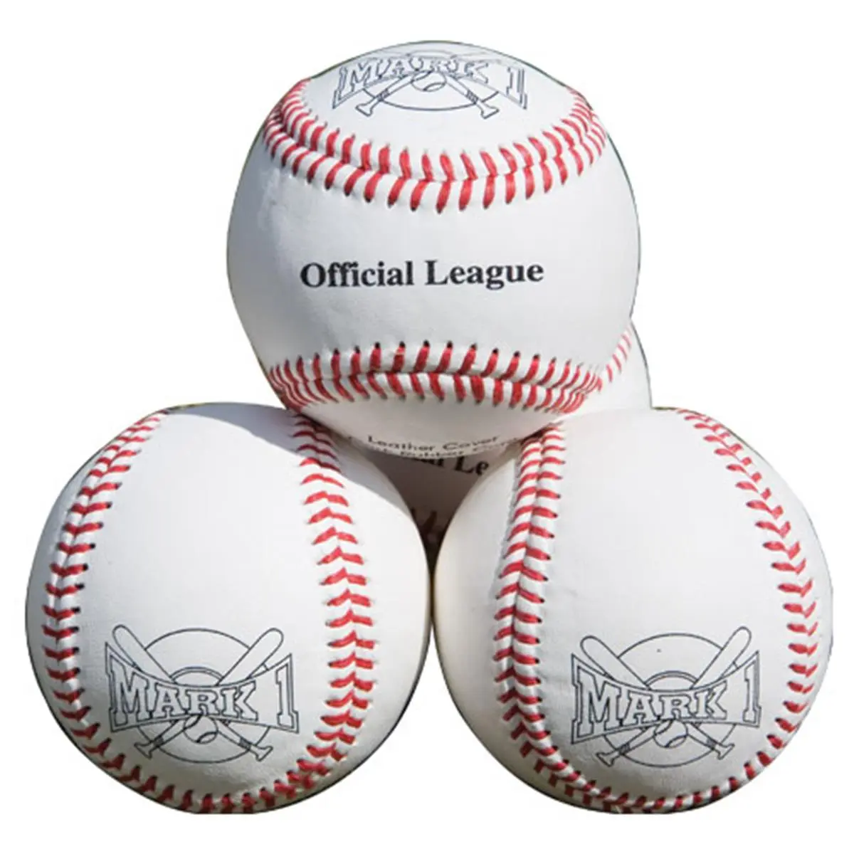 212 MAIN SSN Mark 1 Official League Baseball Ball – Leather Cover, Raised Stitch, Baseball Equipment for League Play