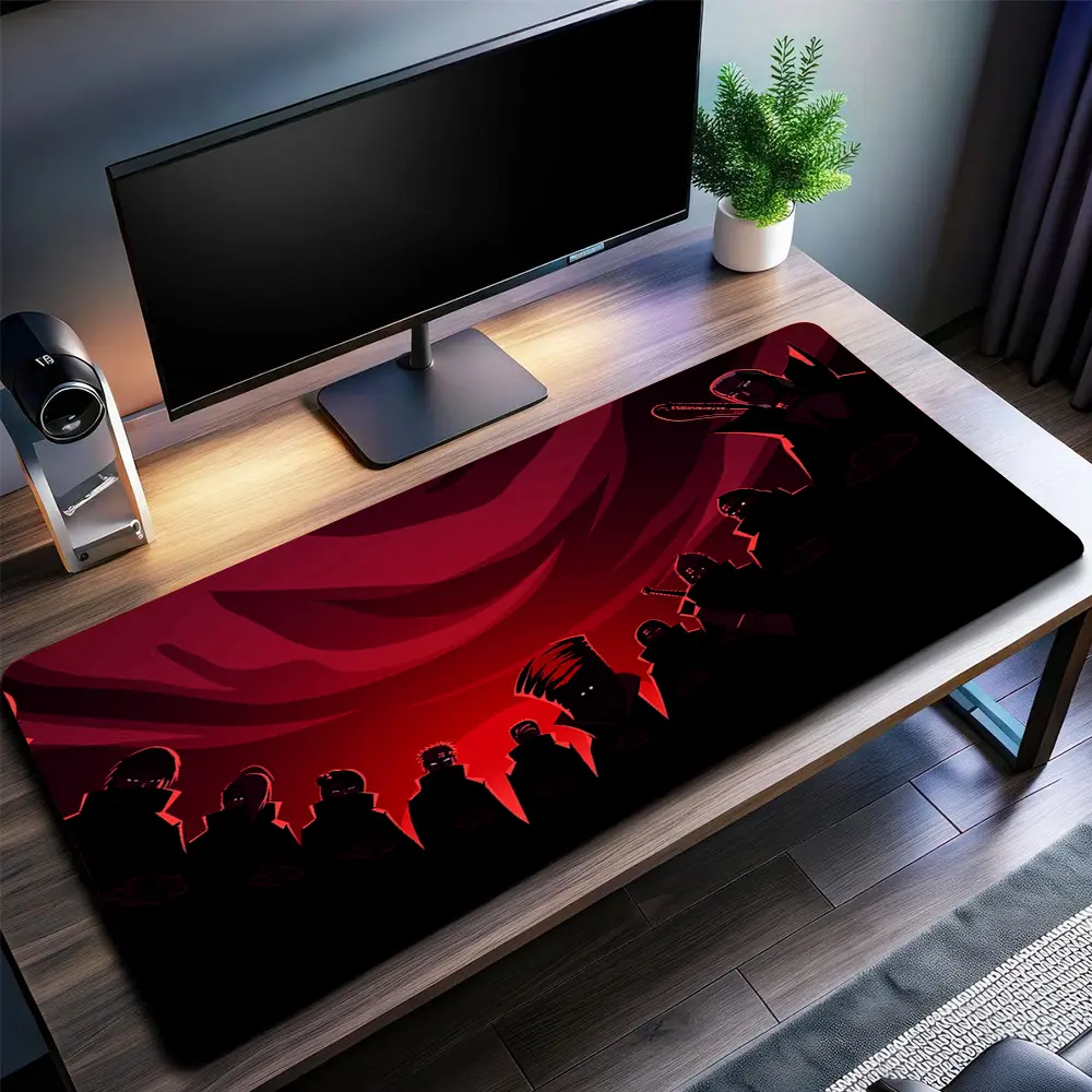 Akatsuki #3 Naruto Gaming Mouse Pad Personal, Custome, Anime Desk Mat Extended Keyboard Pad Waterproof Non Slip Rubber Base Large Mousepad for PC Gamer Setup Desk Accessories 40x21 Inch,Office Gifts, Decor desktop