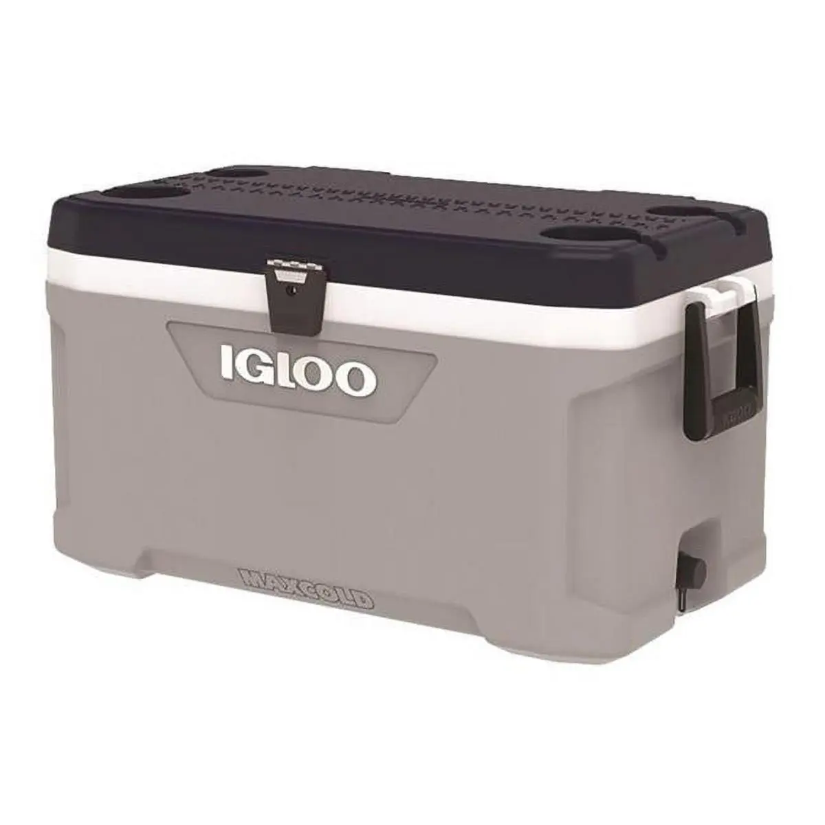 IGLOO 70 qt Polyurethane Hard Sided Cooler, Gray, Portable Heat Insulating Ice Chest with 105 Can Capacity for Camping & Outdoors, Campfire / Bbq Party, Easy Release, Outdoor Trips, Coolers & Cool Bags, Durable Coolers & Cool Bags