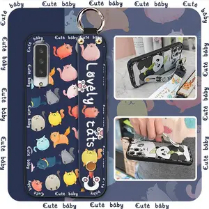 Soft case Wristband Phone Case For Fujitsu Arrows F-52A/NX9 Durable Cute Dirt-resistant Back Cover protective Fashion Design Lanyard ring Silicone Kickstand Shockproof Anti-knock