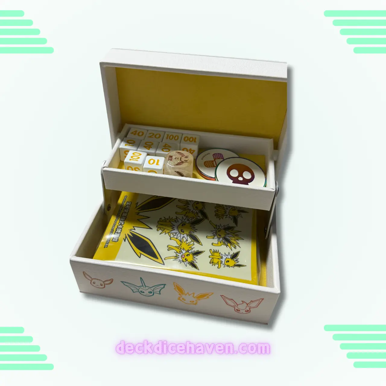 Pokemon S-Chinese EEVEE Storage box+DIce+Damage Counters+Sleeves
