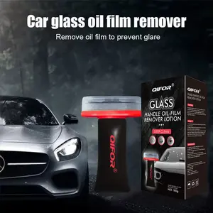 QlFOR Car Oil Film Cleaning, Glass DecontaminationWithoutTraces, Window Oil Film Cleaning, FastCleaning, CompactAnd Easy To Cary -100g