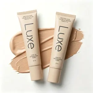 Luxe Color Changing Foundation for Women – Instantly Adapts to Your Skin Tone – Buildable Light-to-Medium, Medium Dark-to-Dark, Coverage – 12-Hour Wear – Natural Dewy Finish