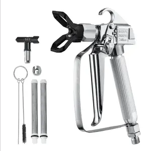 VEVOR Airless Paint Spray Gun, 3600PSI High Pressure Airless Paint Sprayer Gun with 517 Tip, Swivel Joint Airless Spray Gun Kit with Filters, Cleaning Needle and Brush, for Airless Spraying Machine