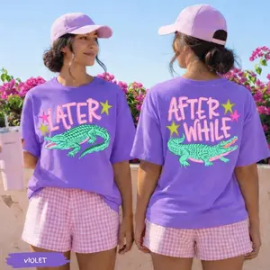 Later Gator Alligator Summer Comfort Colors Shirt | After A While Crocodile Summer Vacation Tee Tshirt | After While Summer Beach Shirt