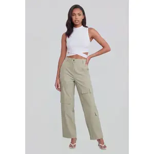 Nylon Cargo Pocket Pants