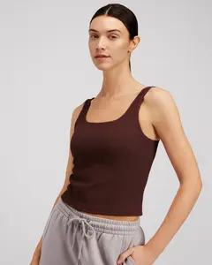 Square Neck Longline Tank Top