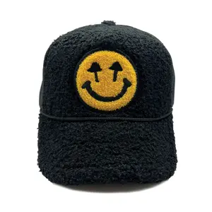 Double Blind Trucker Black Sherpa Unisex Hat with Chenille Embroidery & Snapback Fit for Casual Wear