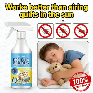 Bed Bug Killer Spray Kills on Contact & Eggs — Plant-Based, No-Rinse — Safe Around Kids & Pets (when used as directed) — Also for Fleas, Mites, Flies & Mosquitoes