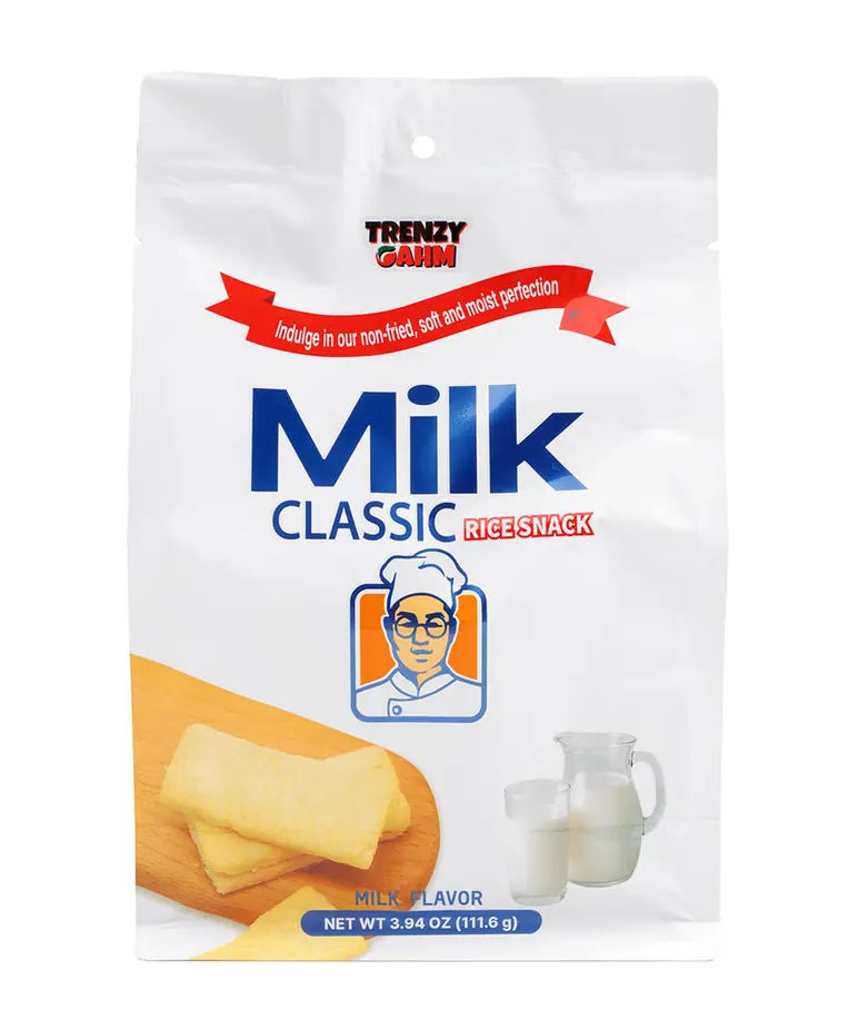 Trenzy Gahm Milk Classic Rice Snacks 3.94 oz | Sweet Crisps snack dessert melt in mouth Trenzy Gahm Milk Classic Rice Snacks 3.94 oz | Sweet Crisps snack dessert melt in mouth