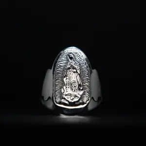 925 Silver Virgin de Guadalupe #2 Ring Size 7