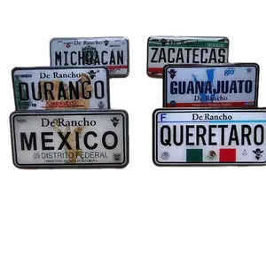 hat PIN PLACAS DE ESTADOS DE MÉXICO,  GUANAJUATO,  ZACATECAS,  MICHOACAN , QUERETARO, DURANGO, MÉXICO enamel HAT pin Medida 1.5 in× 1in SIZE