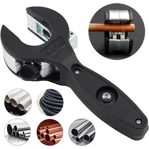 Ratchet-type Pipe Cutter, One-hand Fast Pipe Cutting Toolfor Cutting 5/16-1-1/8 inch Stainless Steel CopperAluminium,for Home Working