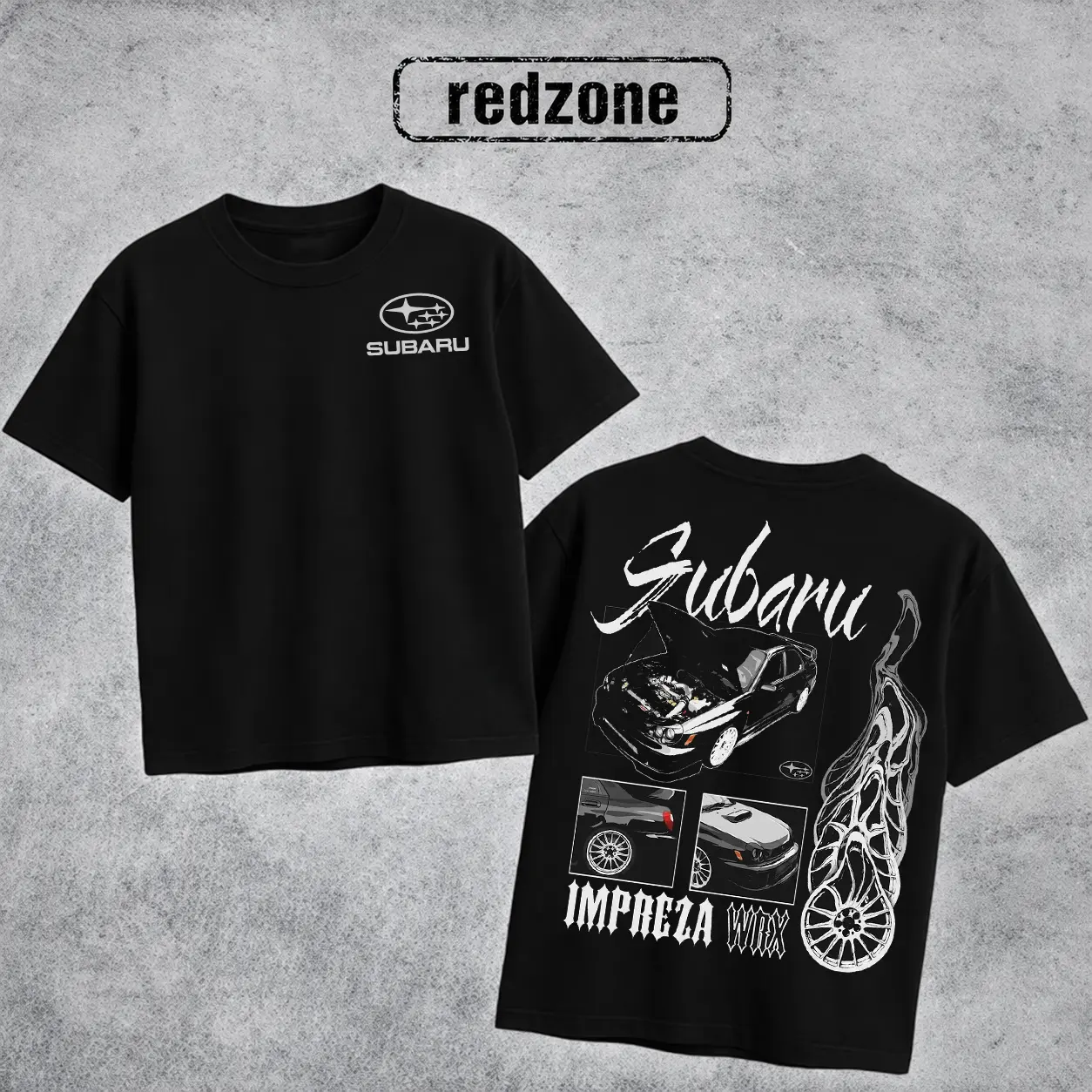 Impreza WRX Graphic Tee, Japanese JDM Tuner Turbo Sports Car Oversized Shirt, Vintage Retro Streetwear