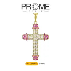 (CN069)Cross Necklace 5A Cubic Zirconia Hypoallergenic Luxurious and Stylish Durable Waterproof Everyday Jewelry for Women Jewelry for Women