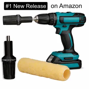 30 Second Paint Roller Cleaner, using Centrifugal Force with less mess and hassle, PowerSpin Pro ONLY 30 Second Paint Roller Cleaner, using Centrifugal Force with less mess and hassle, PowerSpin Pro ONLY
