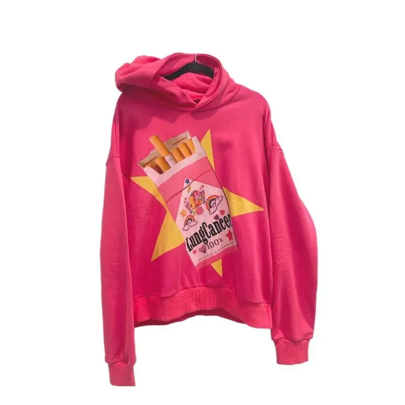 New Drolandmiller Hoodies Women Punk Streetwear Tops Grunge