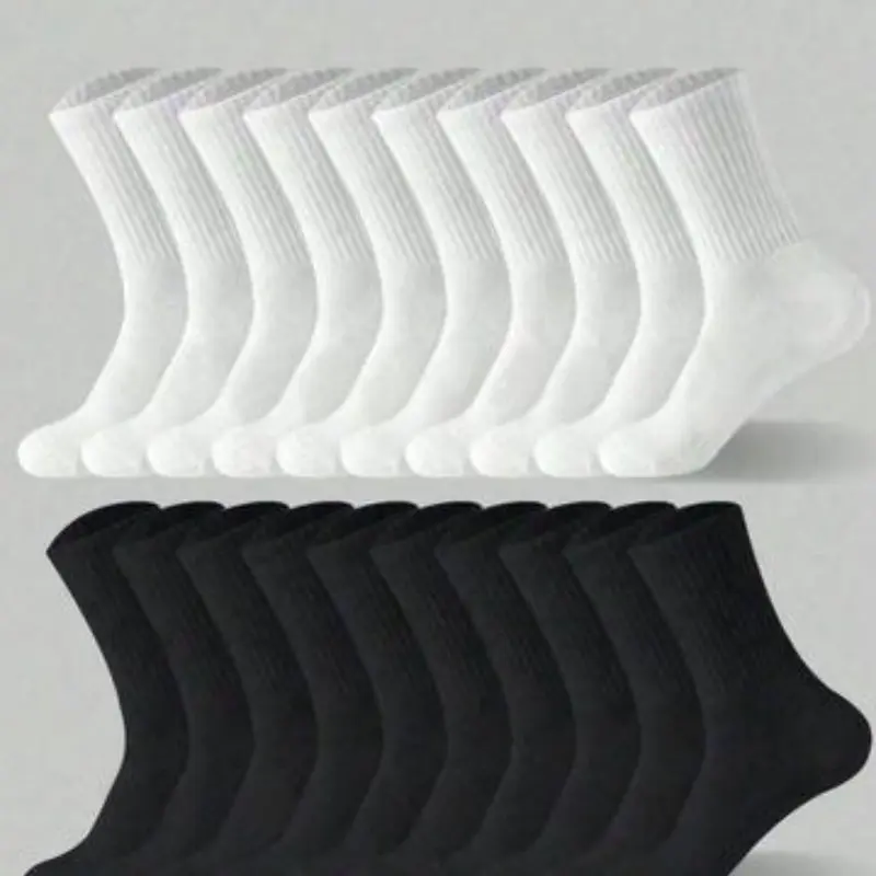 Men's Striped Mid-Calf Socks, Comfortable Sporty Active Socks, Athletic Running Workout Socks, Ideal for Sports, Casual, Students, Outdoor, Parties, Gothic, Y2K, School Uniforms, Elastic Socks, Breathable Socks, Tube Socks, All Season Socks