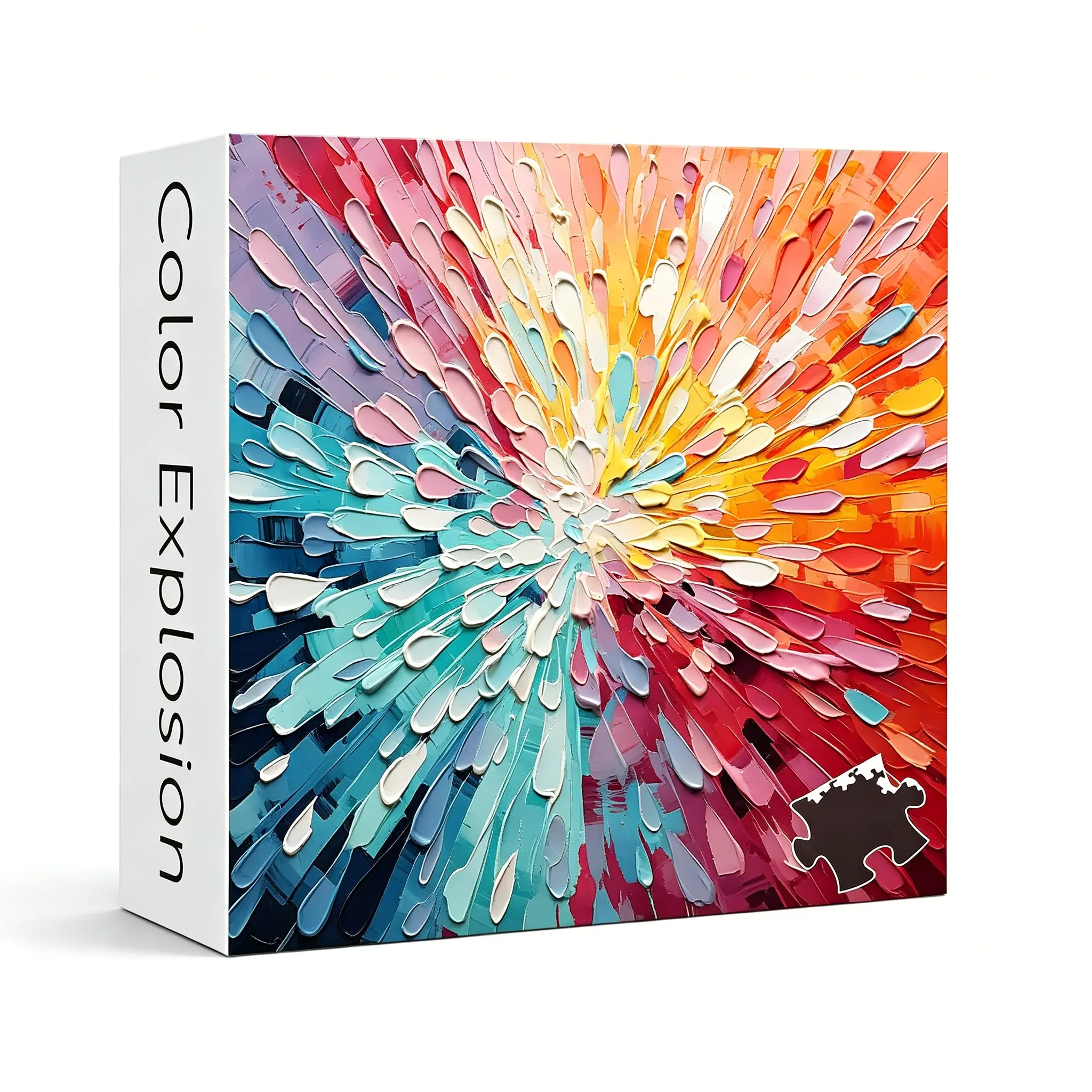 Impossible Puzzles 1000 Piece, Colorful Hard Difficult Puzzle for Adults, Gradient Rainbow Challenging Jigsaw Art Painting