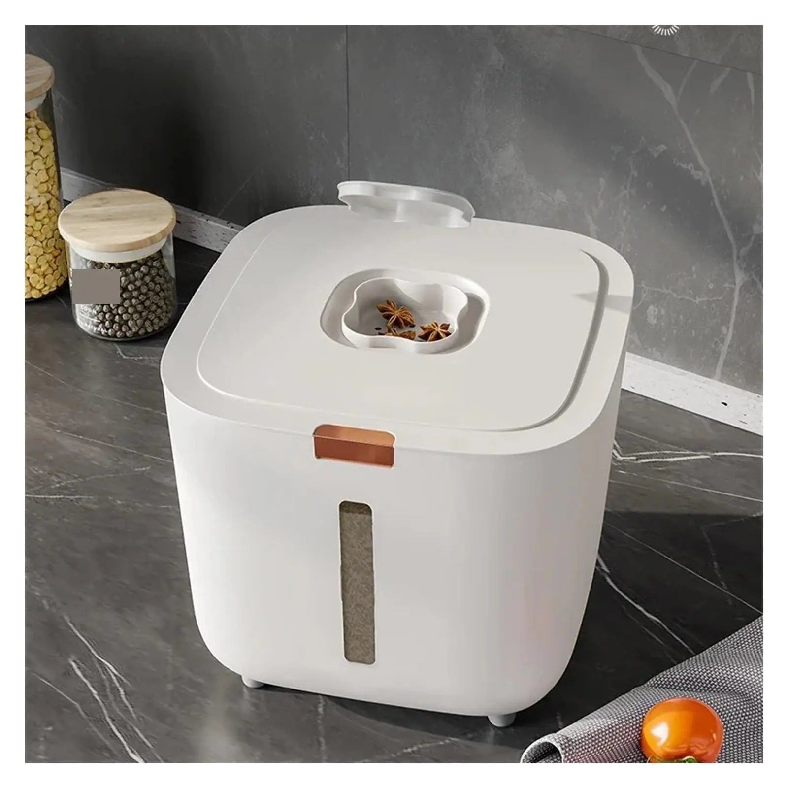 15KG Rice Storage Container Leak Proof Airtight Cat Food Barrel Storage Boxes | Dry Food Storage Pet Food Dispenser for Rice Flour Pet Food
