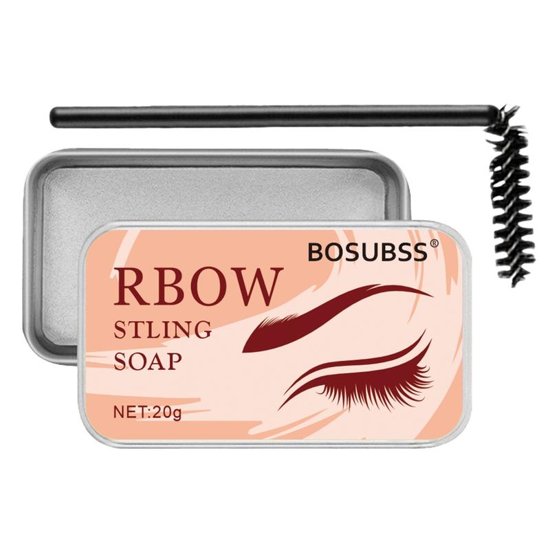 Bosubss Eyebrow Cream Soap, Long-Lasting Natural Dye, Waterproof Eyebrow Gel, Refreshing Lash Primers, Transparent Brow Styling Wax, 1pc