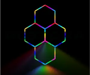 5' 8" x 8' 1" - RGB Hexagon Color Lights (4 Hexagons)