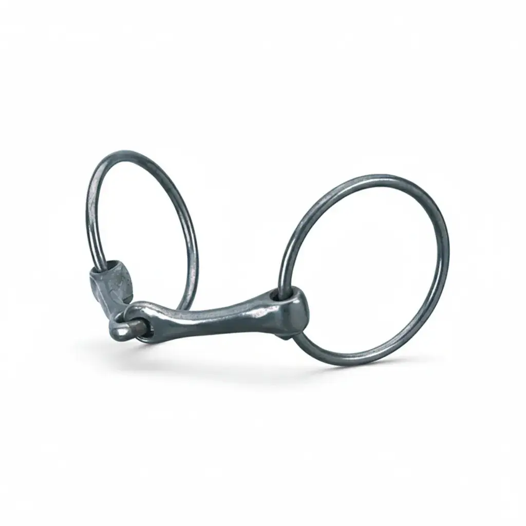 Weaver Leather 5" Snaffle Bit - Malleable Sweet Iron Mouthpiece with 3" Rings