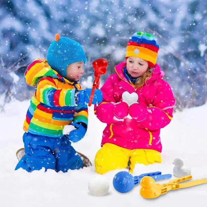 [Holiday Haul] Snowball Clip 1 Count Duck Shape Snowball Maker Clip for Kids Outdoor Play Toy Sand Mold Sandball Maker Perfect for Snowball Fight