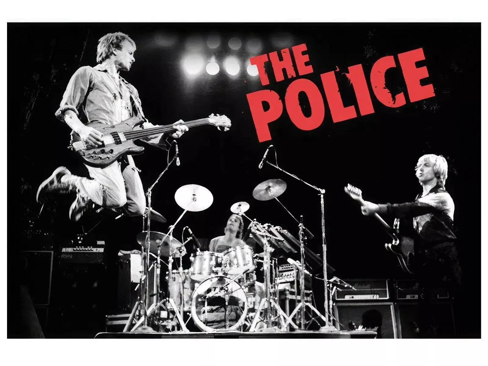 The Police Rock Band Music .Poster Decorations, Holiday Poster - Halloween Party Decorations.Wall Decor.Poster Gift For Holiday, Halloween, Birthday, Christmas