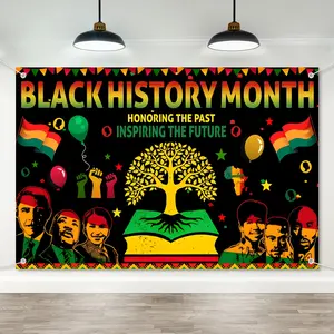Black History Month Decoration Black History Month Backdrop Decoration Supplies African American History Month Photo Booth Backdrop American Juneteenth Deocr Photo Backdrops