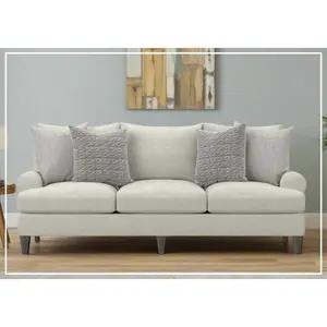 Bernhardt Isabella Fabric Sofa With Plush Feather Down Cushions