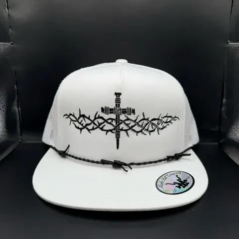 Crown Of Thorns Trucker Hat with Unique Design and Adjustable Strap