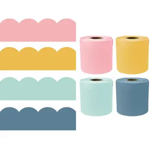 Carson Dellosa 65' Happy Day 4 Pack Rolled Bulletin Board Border Set (4 rolled borders)