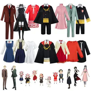 Spy x Family Anya Forger Full Cosplay Costume Set Eden School Uniform Witch Robe Nurse Dress Daily Home Outfit Complete Suit With Wig Hair Accessories For Halloween Comic Con