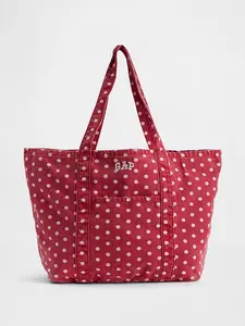 [FLASH SALE]  Gap Logo Tote Bag -  Red Polka Dot,One Size