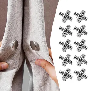 10 Pairs/Set Magnetic Curtain Buckle,Magnetic Curtain Clips Prevent Light Leaking,Keep Curtain Closed for Home Bedroom Bathroom Office Draperies.